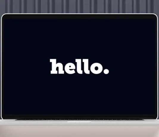 Hello. Hello logo
