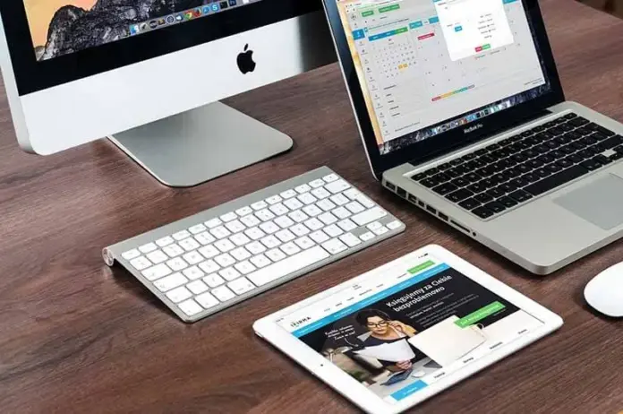 Frustrated user facing poor website UX design on laptop