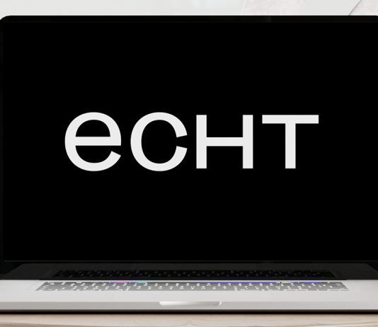 Studio Echt Studio Echt's branding and design services showcased in a digital mockup