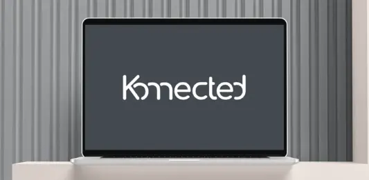 Konnected Solutions logo and website design interface